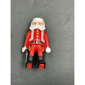 Vintage 1986 Playmobil Christmas Santa Claus Figure - Geobra with weapon